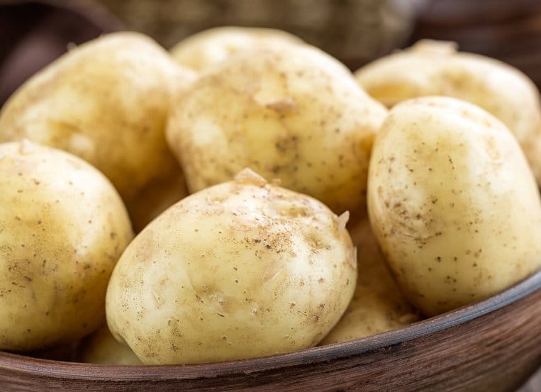 Potatoes: What happens to the starch in a potato when it is getting old